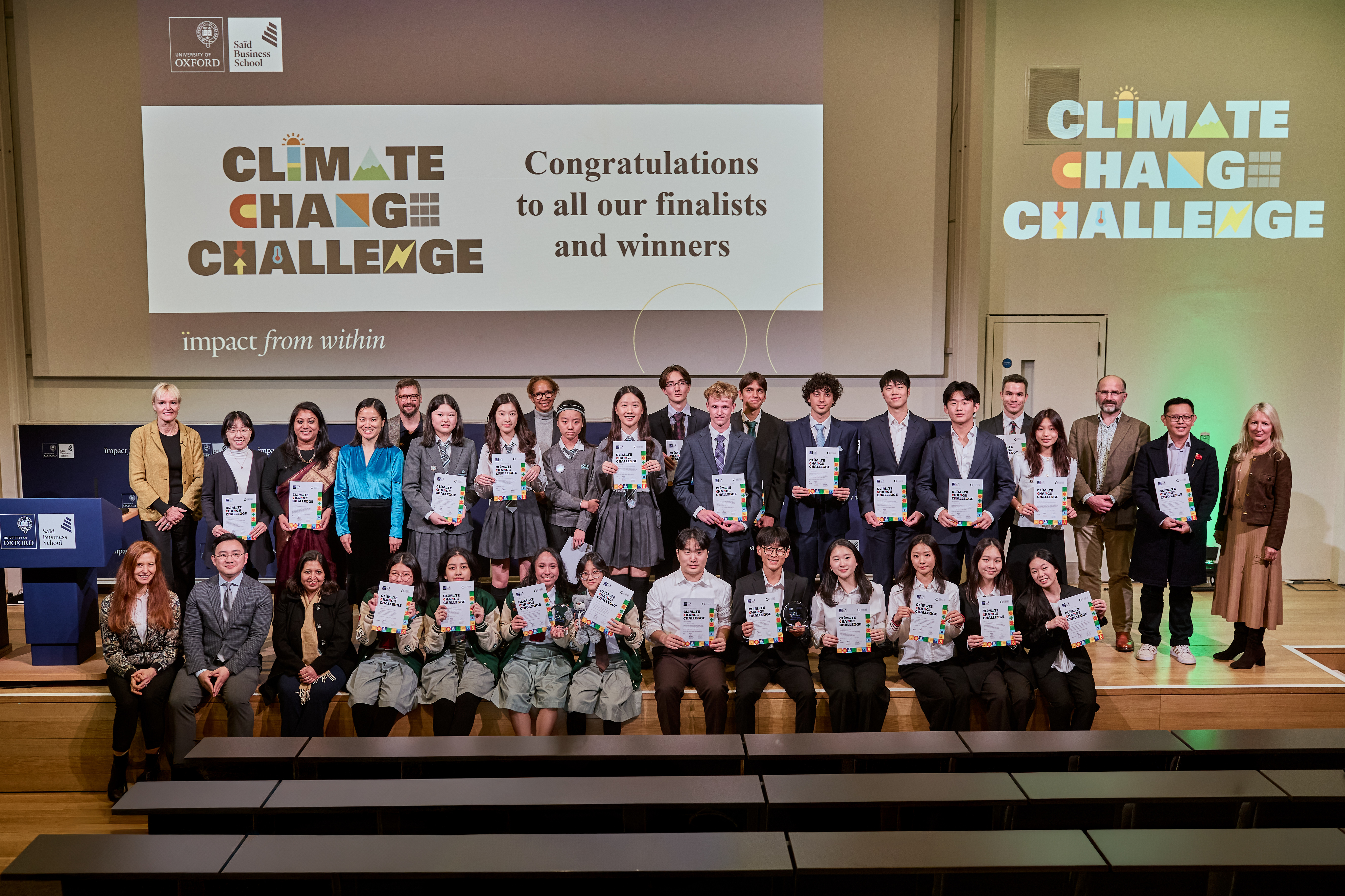 All teams at the Oxford Climate Change Challenge Global Finals